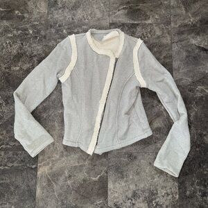 GAP Gray Zip Up Sweatshirt Size Medium